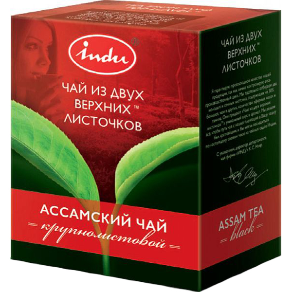 

Чай черный Indu ассамский крупнолистовой 90 г