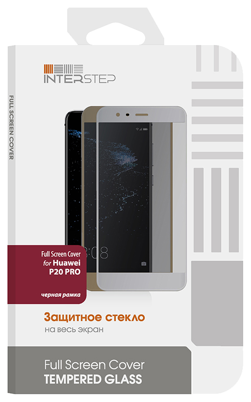 

Защитное стекло InterStep для Huawei P20 Pro Black, Full Screen Cover для Huawei P20 Pro черная рамка