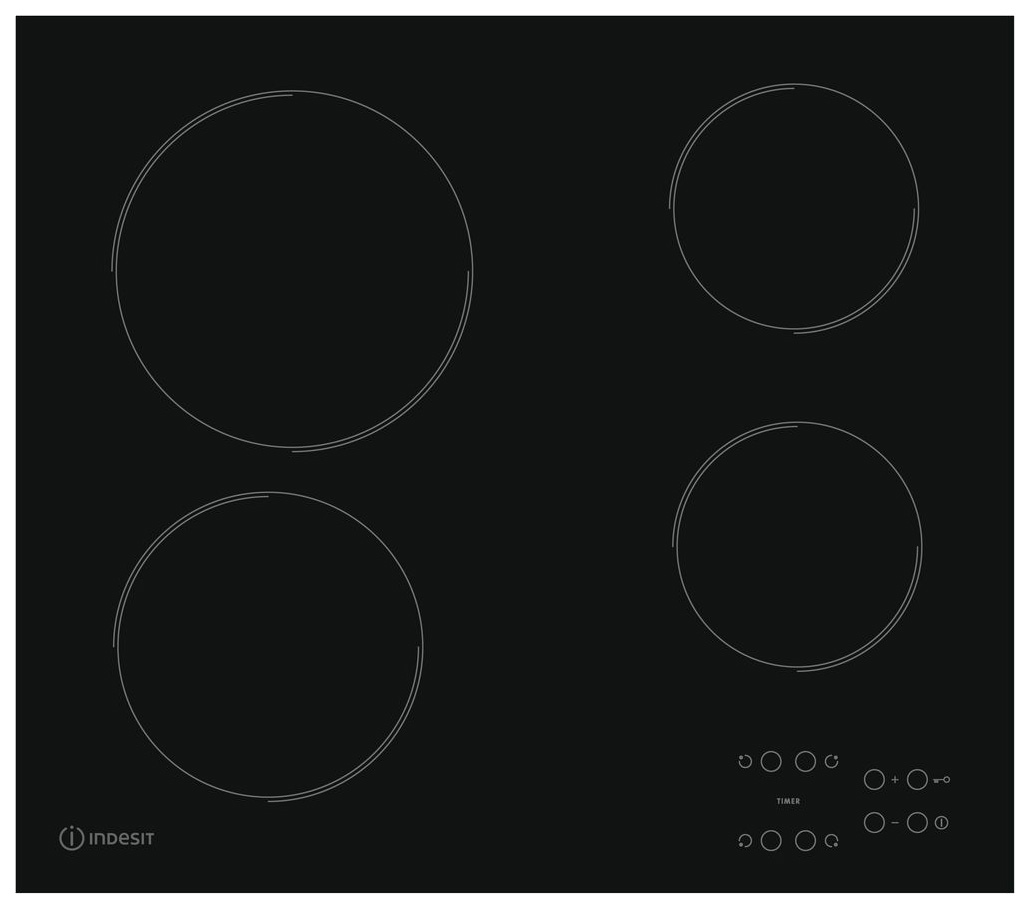 

Встраиваемая варочная панель электрическая Indesit RI 161 C Black, RI 161 C