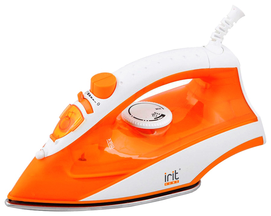 Утюг Irit IR-2216 White/Orange часы будильник irit ir 600 календарь температура подсветка 3хааа белые