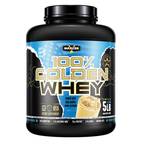 

Протеин Maxler 100% Golden Whey, 2270 г, peanut butter cookies, 100% Golden Whey
