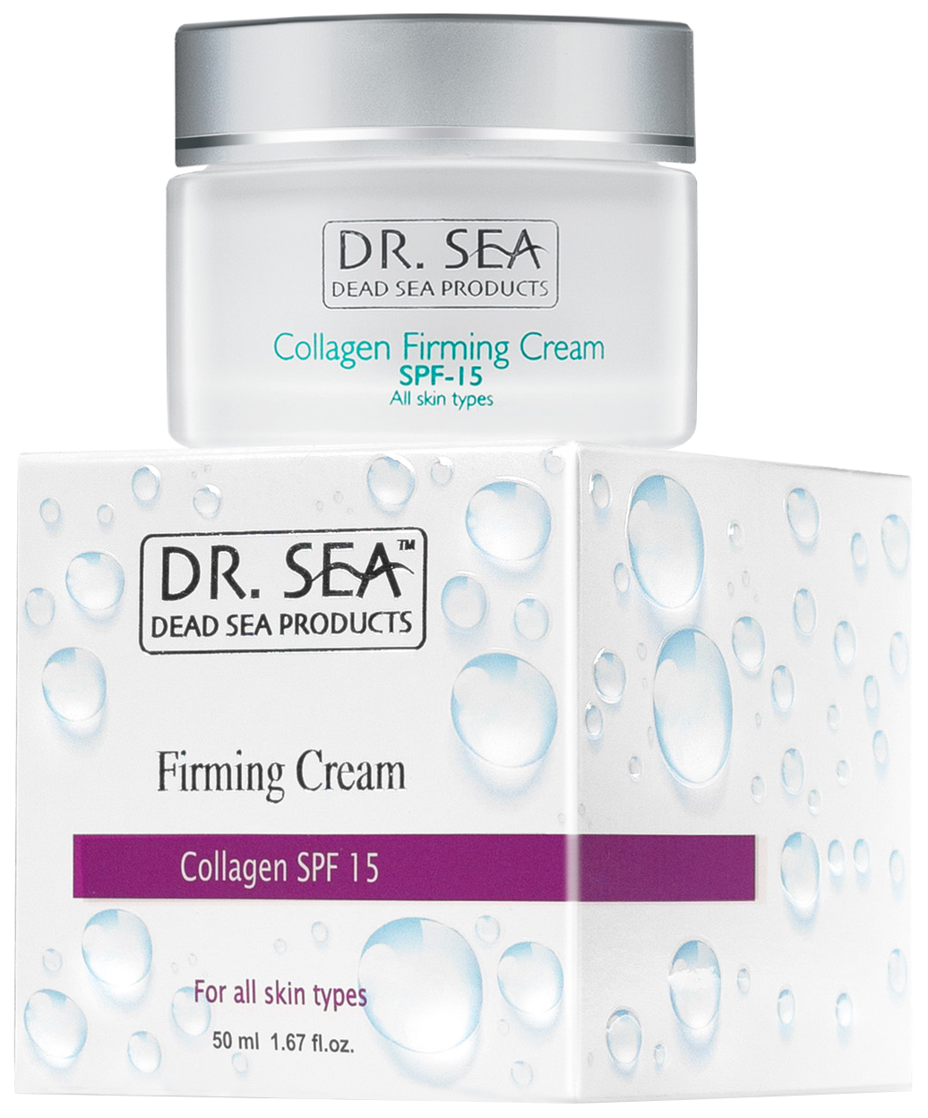 Крем для лица DR. SEA Collagen Firming Cream укрепляющий, SPF15, 50 мл aravia laboratories крем для лица от морщин укрепляющий с пептидами peptide ampoule firming cream 50 мл