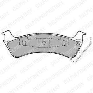 

Тормозные колодки дисковые Delphi LP1183