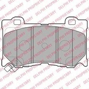 

Тормозные колодки дисковые Delphi LP2156