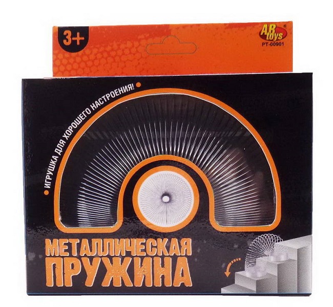 

Металлическая пружинка ABtoys диаметр 4,6 см серый