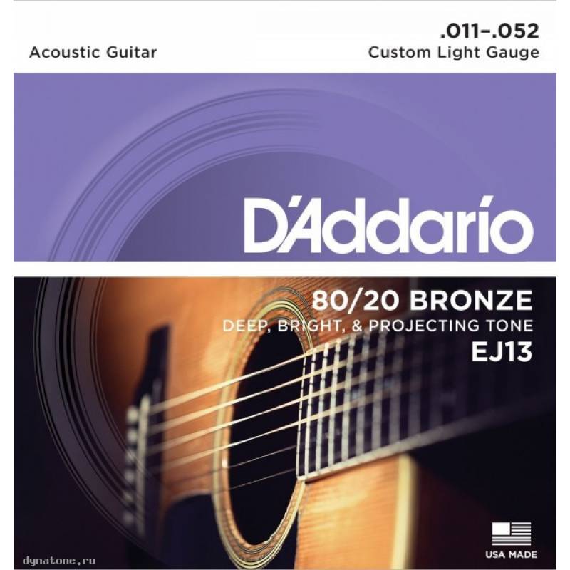 

Струны для акустической гитары D ADDARIO EJ13