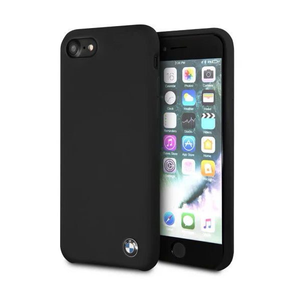 фото Чехол cg mobile bmw signature liquid silicone для apple iphone 8/7 black