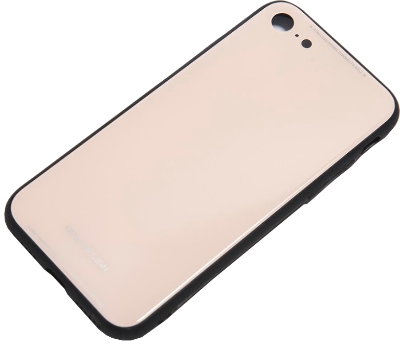 фото Чехол tfn для iphone 8/7 glass beige