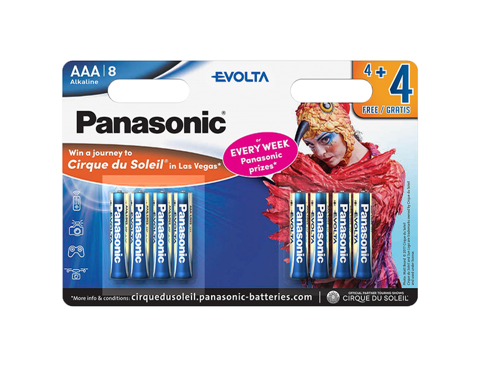 

Батарейка Panasonic Evolta LR03EGE/8B4FCDS 8 шт, Panasonic-1