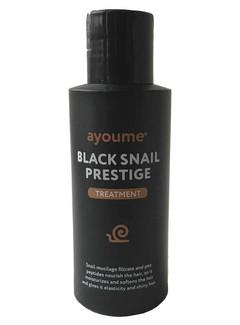 фото Маска для волос ayoume black snail prestige treatment с муцином улитки 100 мл