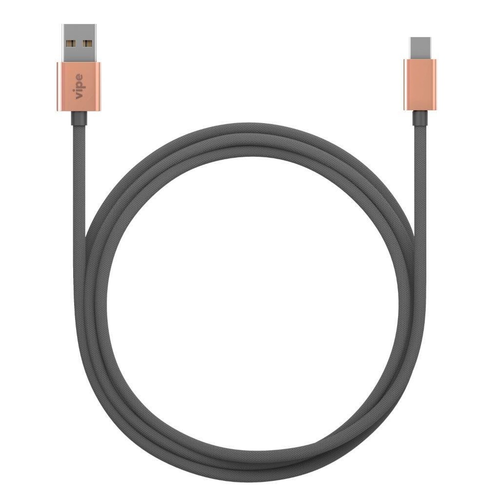 фото Кабель vipe usb/type-c 1м grey (vptypeccblcopgrey)