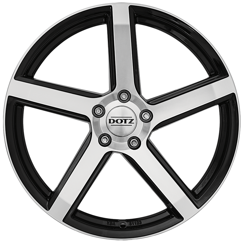 

Колесный диск Dotz CP5 dark R20 8.5J 5x114.3 ET35 D71.6, Черный;серебристый, CP5 dark