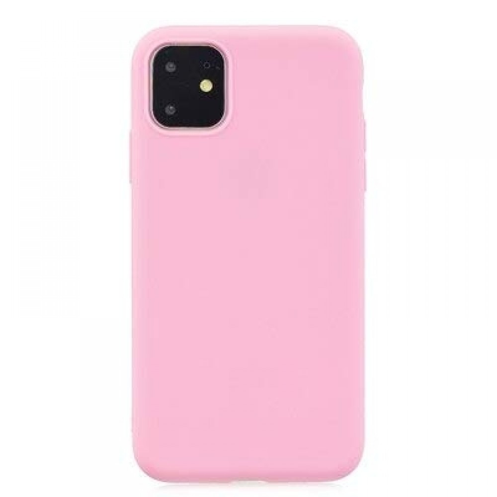 фото Чехол tpu matte для iphone 11 pink nobrand