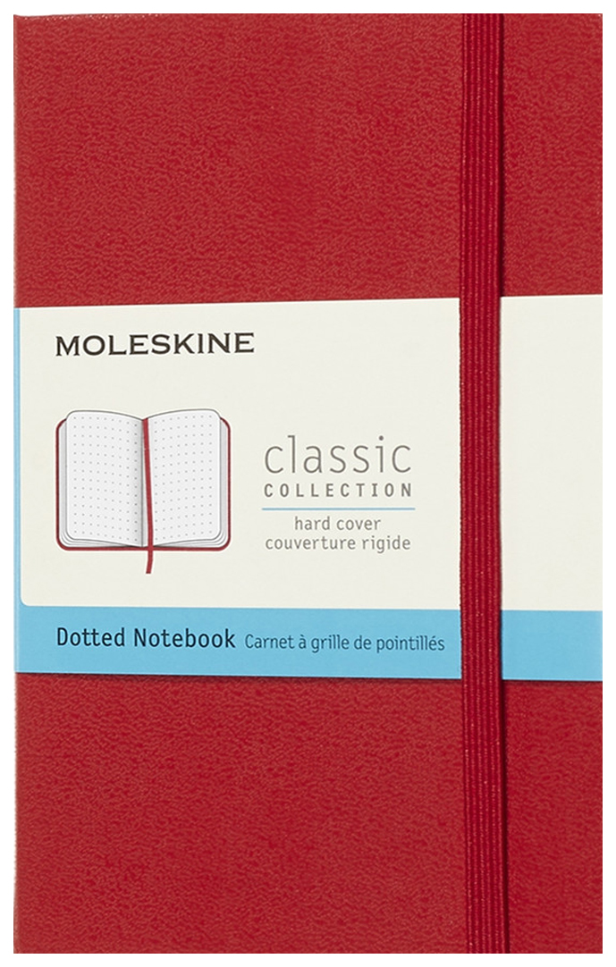 

Блокнот Classic Medium, 120 листов, пунктир, 11,5 х 18 см, красный