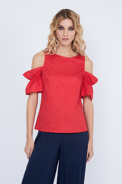 

Блуза женская ZARINA 9226104304 красная 44 RU, 9226104304