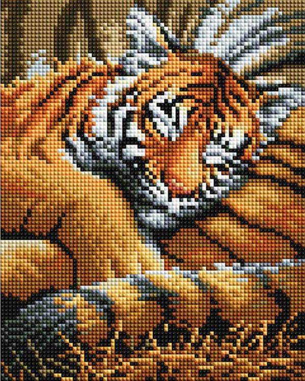 

Алмазная вышивка Белоснежка Тигренок, 20x25 см, Тигренок