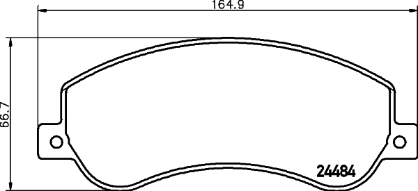 фото Комплект тормозных колодок hella 8db355012761 hella pagid/behr