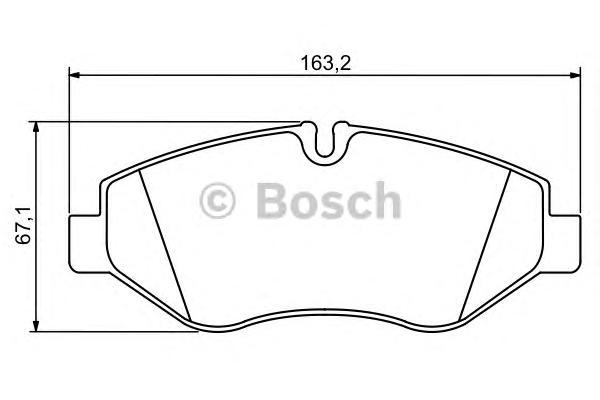 

Комплект тормозных колодок BOSCH 0986494293