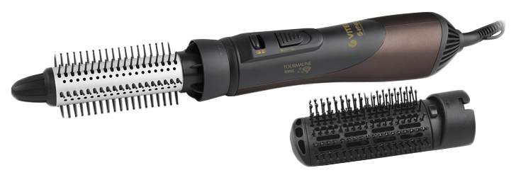 Фен-щетка VITEK VT-8240 BN 1000 Вт черный, коричневый кабан щетина и нейлон щетка для волос овальная антистатические paddle гребень скальп массаж уход за волосами инструмент