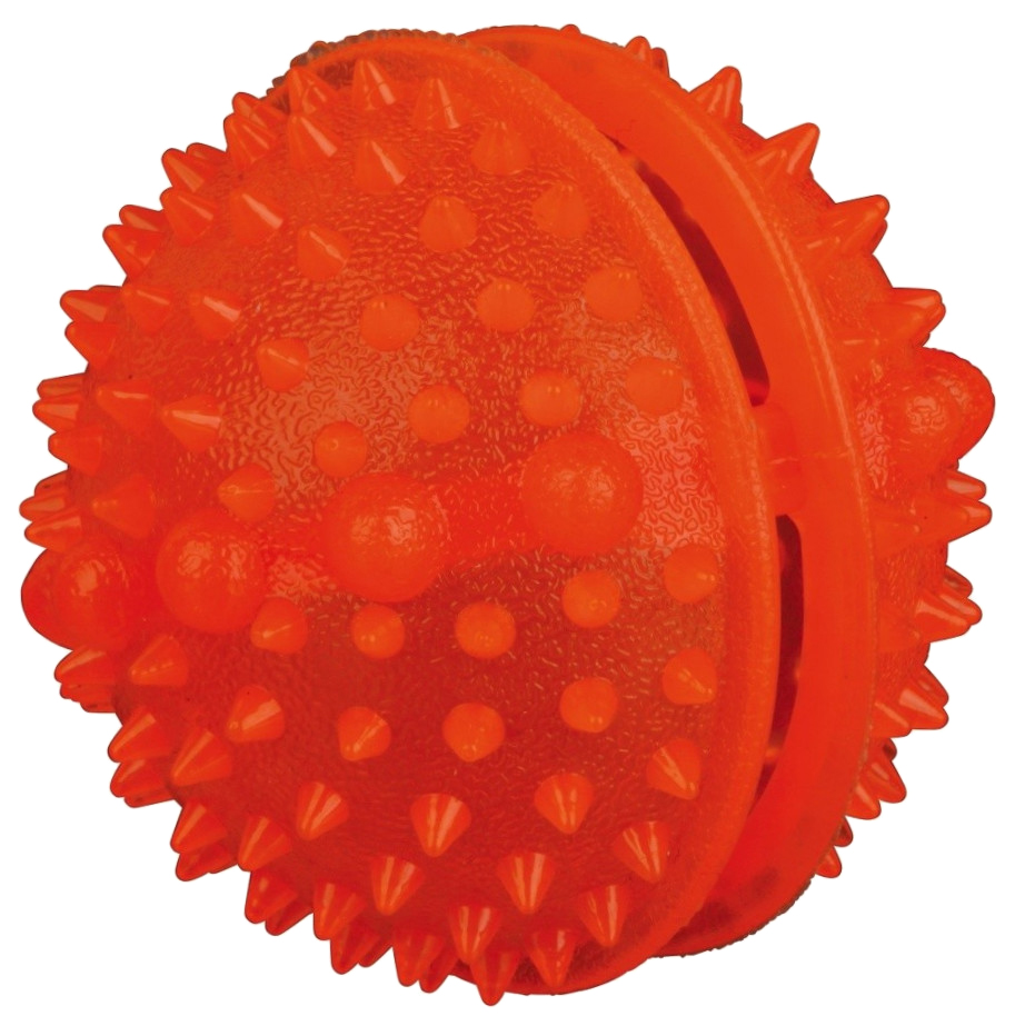 фото Игрушка для лакомств для собак trixie мяч с шипами, в ассортименте, 8 см