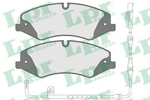 

Комплект тормозных колодок Lpr 05P1600A