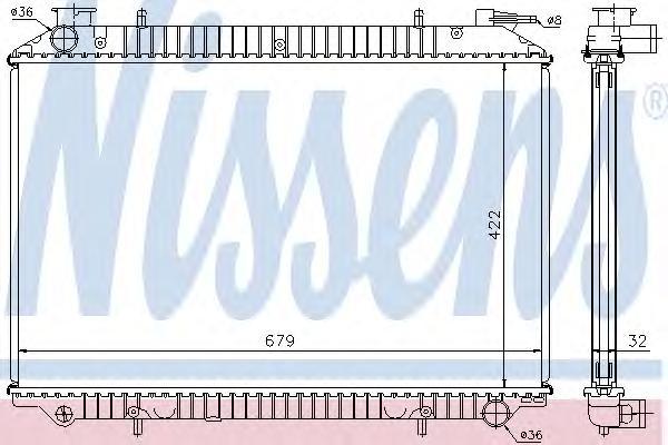 

Радиатор Nissens 62908A