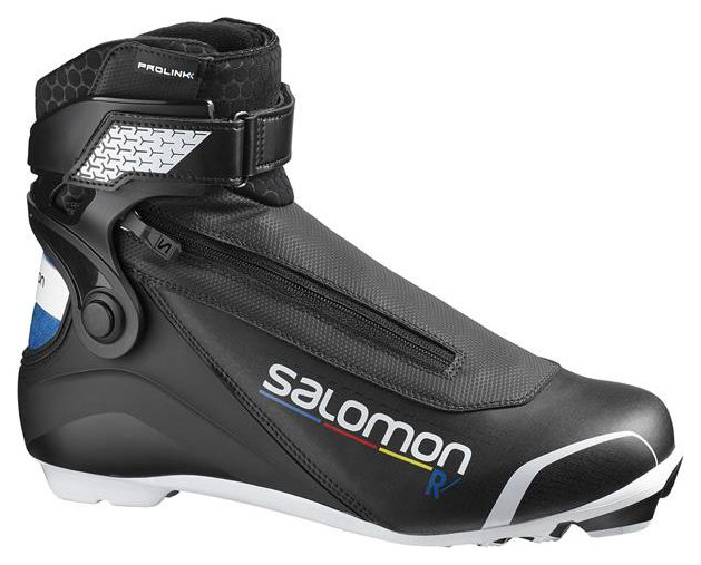 фото Ботинки для беговых лыж salomon r/prolink 2019, black/blue/white, 45