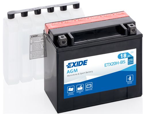 фото Аккумулятор автомобильный exide etx20h-bs 18 ач