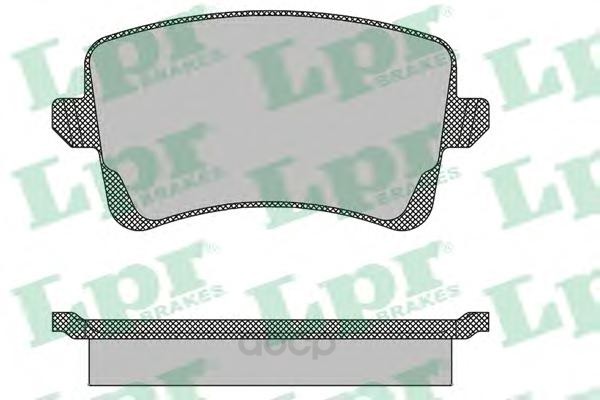 

Колодки тормозные Lpr 05P1489