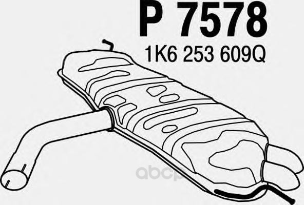 

Глушитель выхлопной системы FENNO P7578