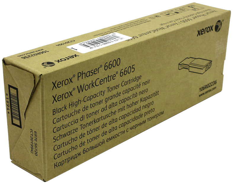 Картридж для лазерного принтера Xerox 106R02236, черный, оригинал