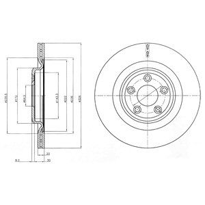 

Тормозной диск DELPHI BG4202C