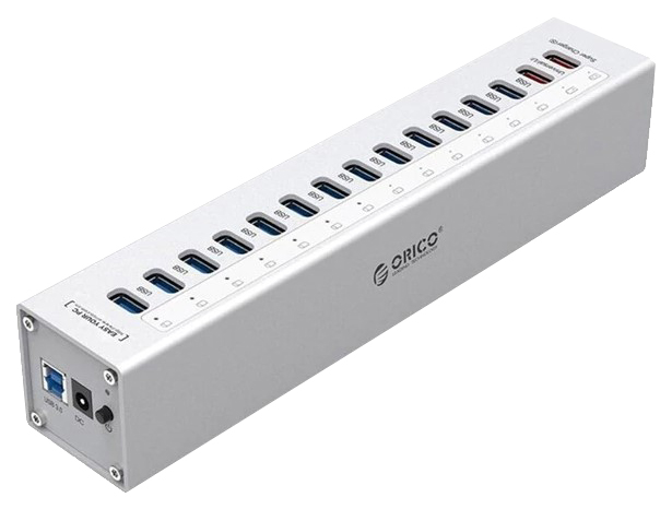 Разветвитель для компьютера Orico A3H13P2 USB 30 13-Ports Silver 9490₽