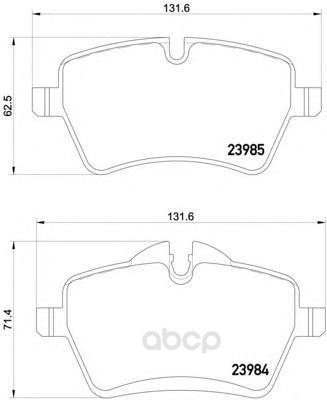 

Тормозные колодки дисковые HELLA 8DB355012341