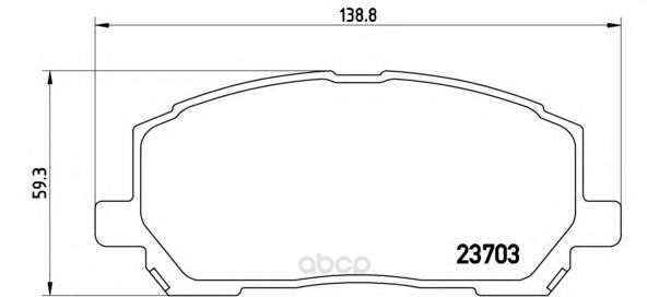 фото Тормозные колодки дисковые brembo p83078