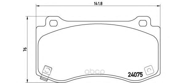 

Тормозные колодки brembo передние P11023