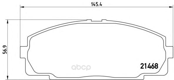 

Тормозные колодки дисковые brembo P83092