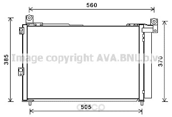 

Радиатор охлаждения двигателя Ava FDA5486D