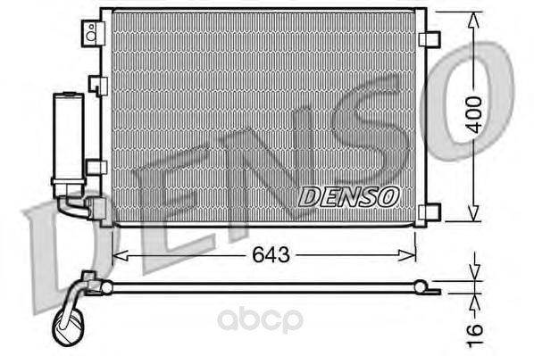 

Радиатор охлаждения двигателя DENSO DCN46002