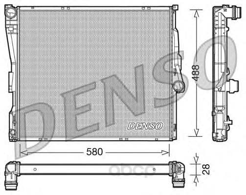 

Радиатор охлаждения двигателя DENSO DRM05090