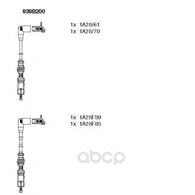 

Комплект высоковольтных проводов BREMI 939B200