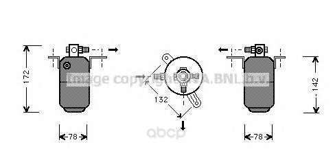 

Осушитель кондиционера Ava для Mercedes-Benz w210 all 1995-2003 MSD005