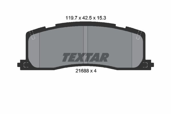 

Тормозные колодки Textar дисковые 2168801