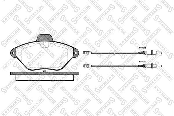 

Тормозные колодки Stellox дисковые 450004BSX