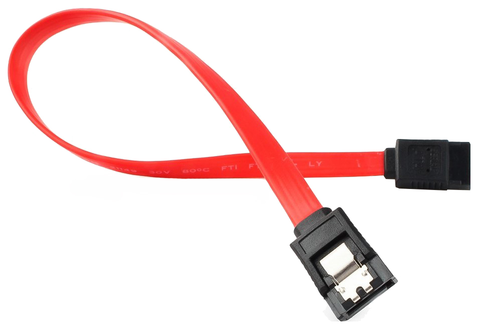 фото Кабель cablexpert sata 7 pin-sata 7 pin, m-m 0,3м red (cc-satam-data-0.3m)