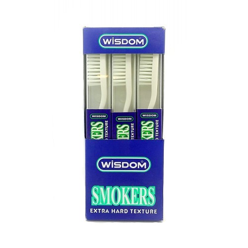 фото Зубная щетка wisdom smokers rigid pack с очень жесткой щетиной для снятия зубного налета