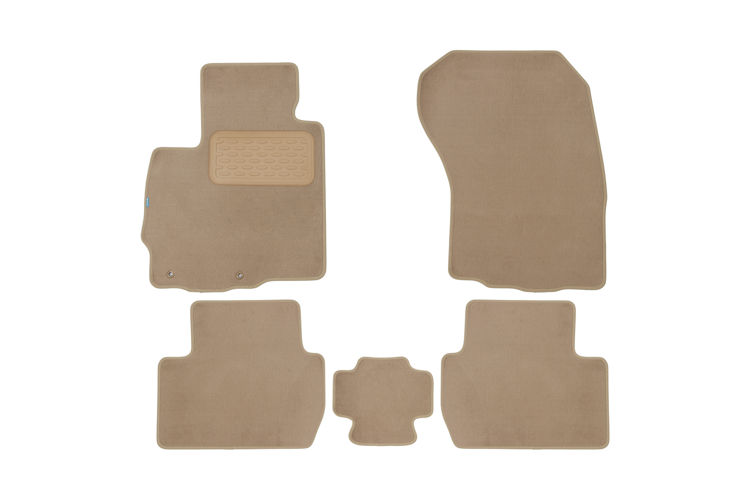 

Коврики в салон Klever Premium для PEUGEOT 4007 2007-2012, 5 шт. текстиль, бежевые