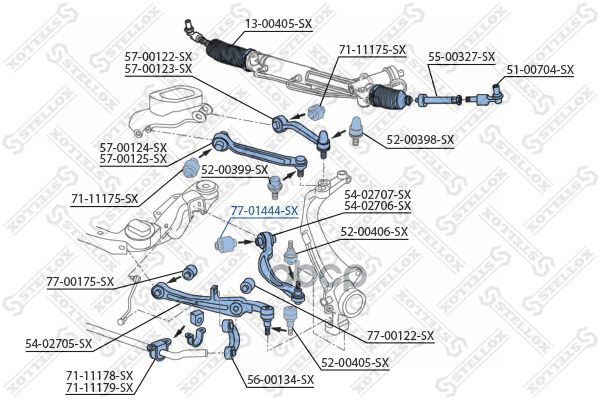 фото Сайлентблок stellox 7701444sx