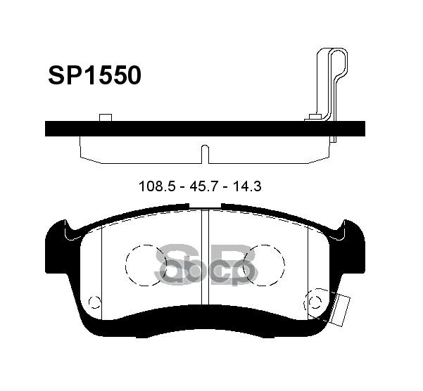 фото Комплект тормозных колодок sangsin brake sp1550