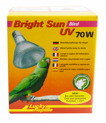 фото Ультрафиолетовая лампа для террариума lucky reptile bright sun uv bird, 70 вт